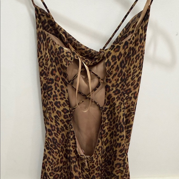 STAUD Leopard Print Slip Dress - Picture 4 of 6